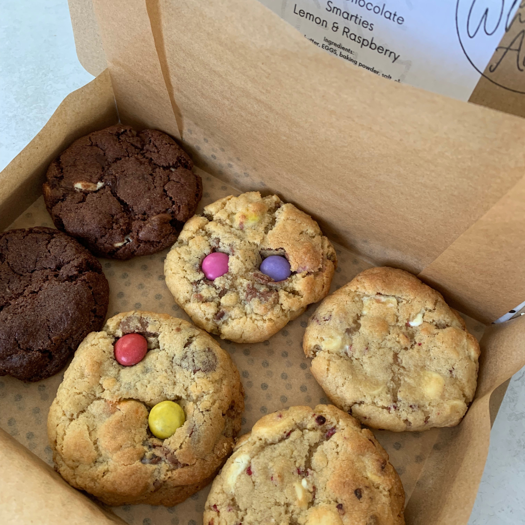 box of 6 handmade letterbox cookies